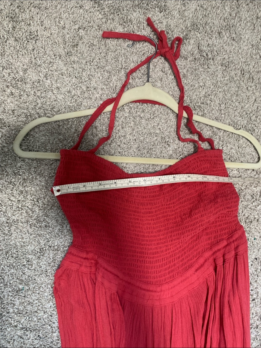 Free People Red Halter Maxi Dress - Picture 9 of 10